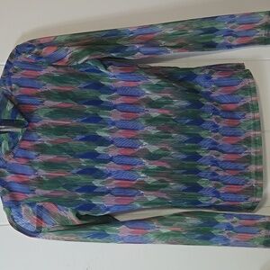 Anthropologie Coloful Sheer Turtleneck Size XS